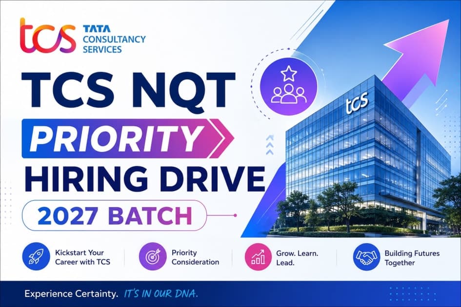 TCS NQT Priority Hiring Drive 2027 Batch