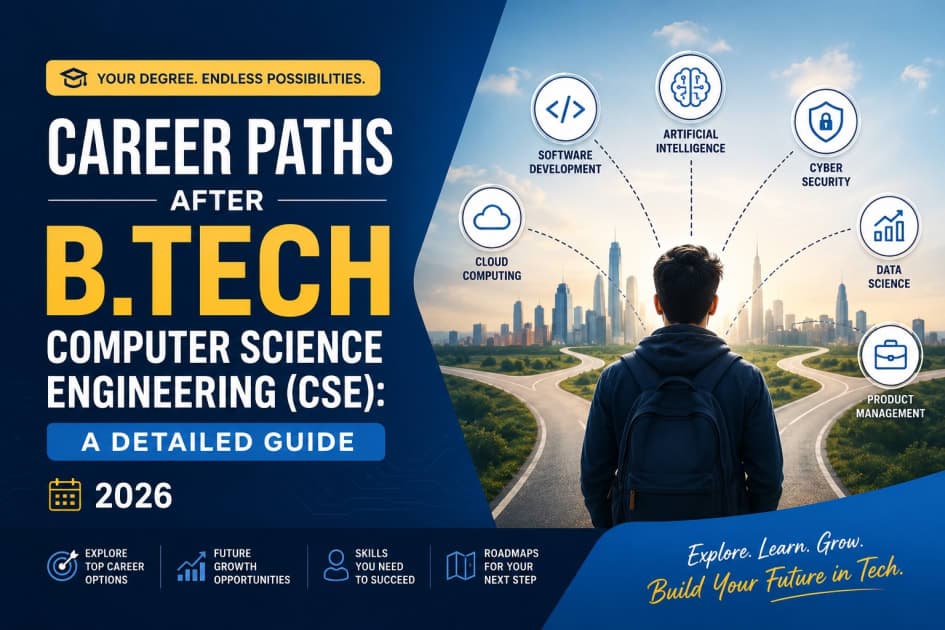 Career Paths After B.Tech Computer Science Engineering (CSE): A Detailed Guide (2026)