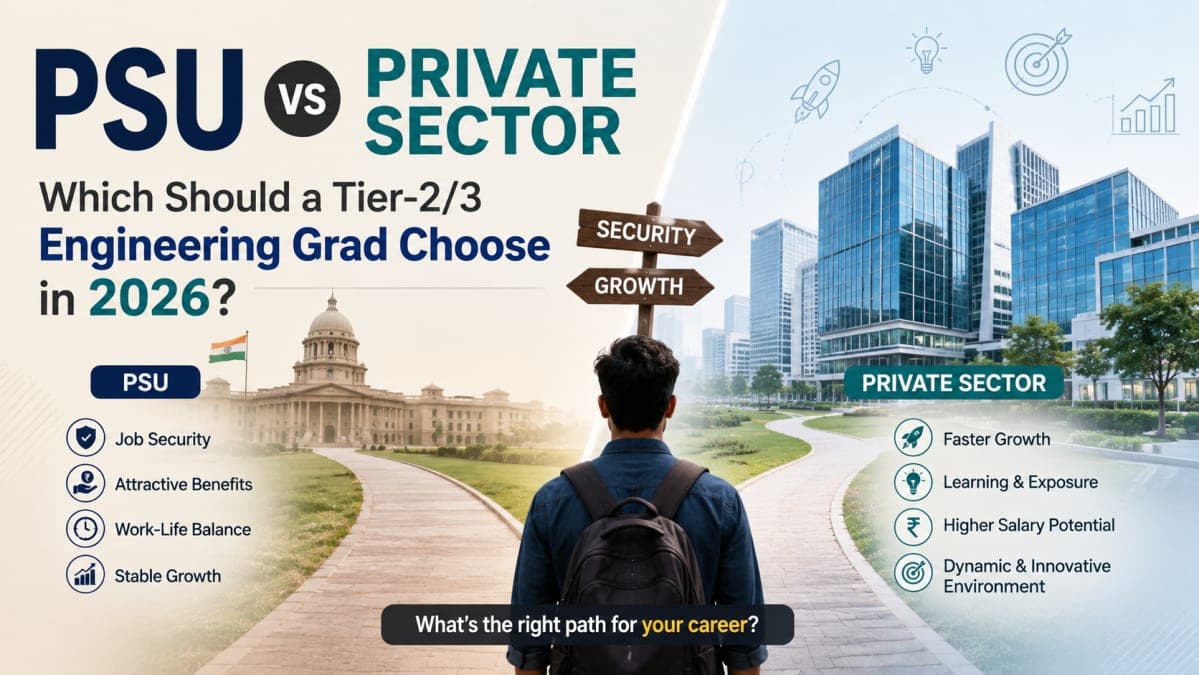 PSU vs Private Sector: Which Should a Tier-2/3 Engineering Grad Choose in 2026?