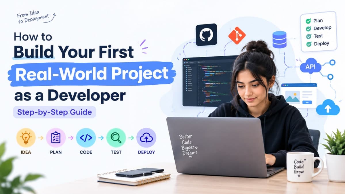 How to Build Your First Real-World Project as a Developer (Step-by-Step Guide)