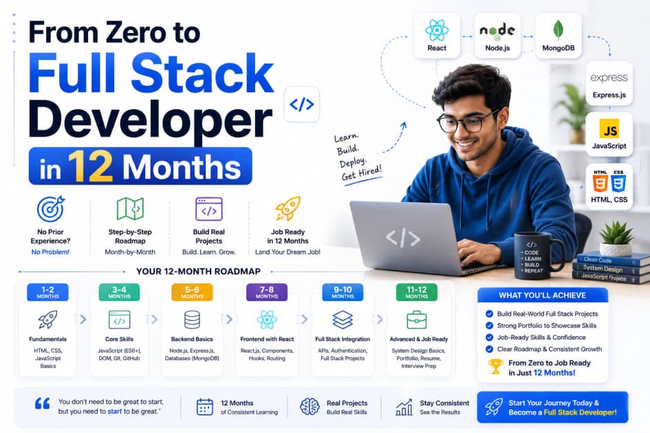 From Zero to Full Stack Developer in 12 Months