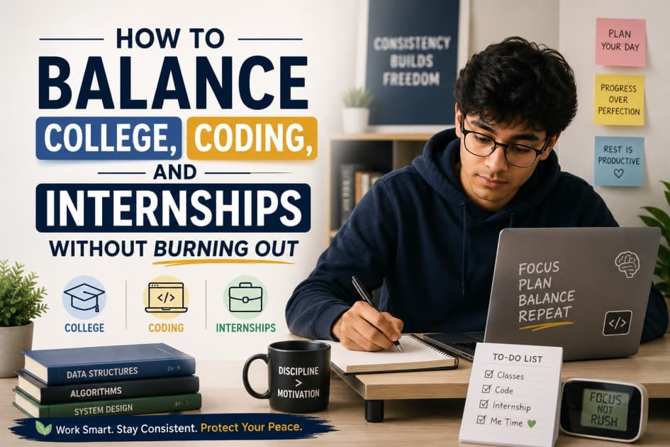How to Balance College, Coding, and Internships Without Burning Out